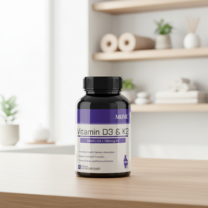 Capsule di Vitamina <span class=keywords><strong>D3</strong></span> <span class=keywords><strong>K2</strong></span> <span class=keywords><strong>60</strong></span> Softgel Migliorano la Vista Durata di Conservazione 18 Mesi Dose Personalizzata Integratore per Adulti - Product Image 4