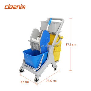 Nhiệm Vụ Nặng Nề Thương Mại Lau Xô Trên Bánh Xe Kentucky Lau Làm Sạch Giỏ Hàng Với Tái Sử Dụng Nylon Túi Rác - Product Image 4