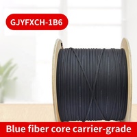 Cable de Fibra Óptica para Exteriores Weiting FTTH, 1 Núcleo, GJYXCH YOFC G657A LSZH, 1km/2km, Cable de Descente con Tres Alambres de Acero