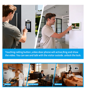 Système d'interphone vidéo IP intelligent avec commutateur PoE, systèmes d'interphone HD pour immeubles d'appartements, sonnettes vidéo, téléphones de porte - Product Image 5