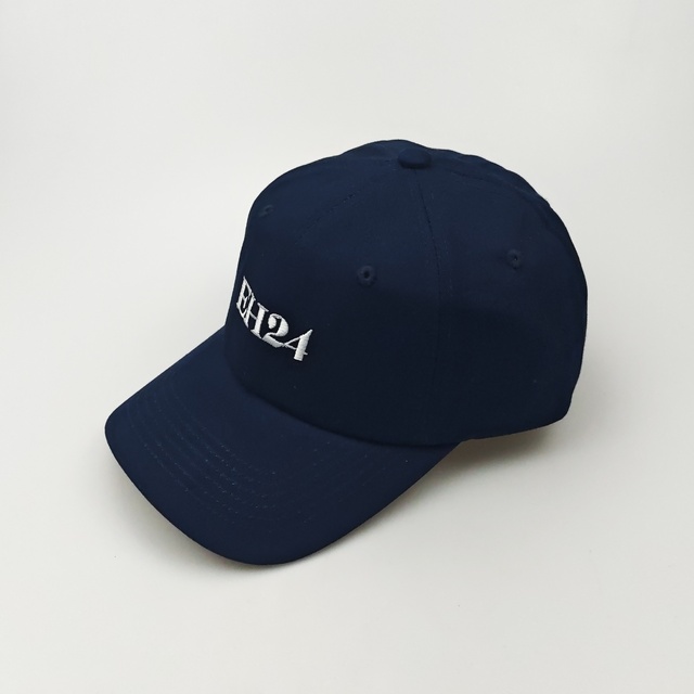 Navy Blue Breathable High-Quality Cotton Dad Hat with Embroidery Logo and Adjustable Metal Back Buckle Wholesale Price Advantage