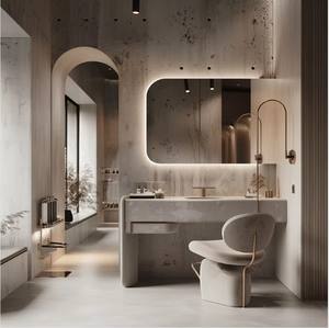 Beauty Salon Interior Design - One-Stop Custom Commercial Beauty Shop Renovation Service Minimalist Beauty Salon Decoration - Product Image 1