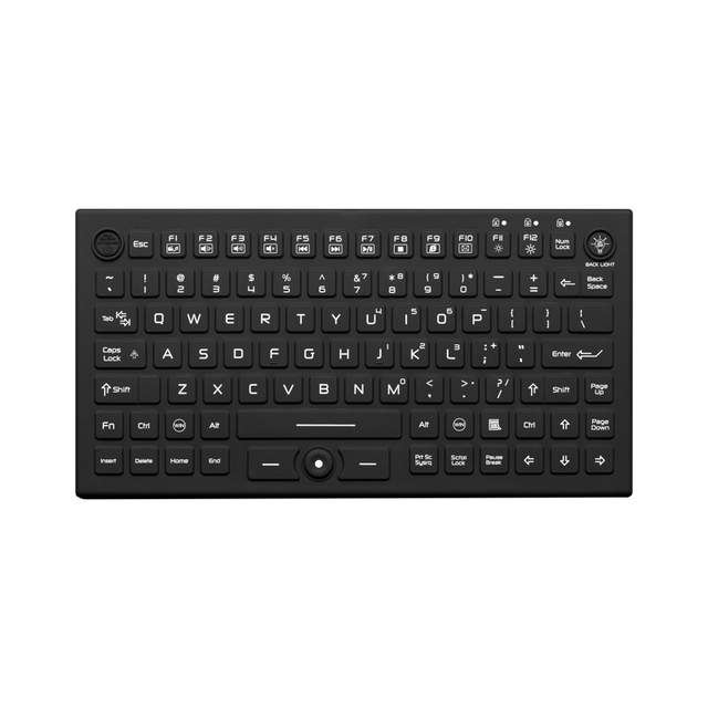 USB Interface Multi-OS Support IP68 Waterproof Compact Silicone Medical Keyboard with Mouse Pointer