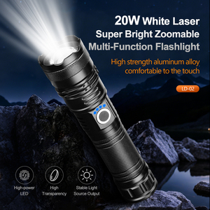 WOSEN Factory Hot Sale Aluminum Alloy Telescopic Zoom Power Display Usb <b>Rechargeable</b> P70 Led Torches Lights Tactical <b>Flashlight</b> - Product Image 2
