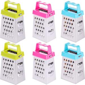 Mini Cortador de Frutas Multifuncional de Acero Inoxidable, Cortador de Zanahorias, Pelador de Frutas con Mango de Plástico, Rallador de Cocina - Product Image 1