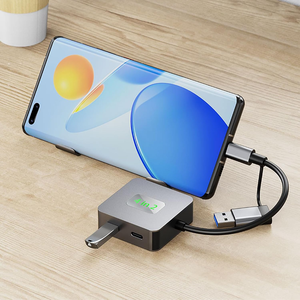 อะแดปเตอร์ฮับแยกพอร์ต USB 3.2 <span class=keywords><strong>Gen2</strong></span> แบบ 4 พอร์ต พร้อมพอร์ต Type C ความเร็ว 10Gbps สำหรับ MacBook <span class=keywords><strong>Pro</strong></span> Air <span class=keywords><strong>iPad</strong></span> <span class=keywords><strong>Pro</strong></span> แล็ปท็อป คอมพิวเตอร์ตั้งโต๊ะ - Product Image 3