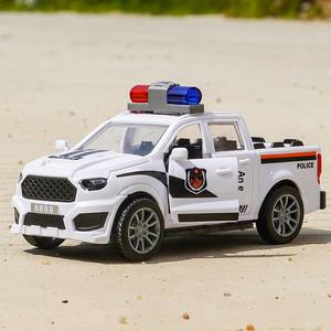 Coche de Policía de Juguete para Niños, Modelo Todoterreno de Simulación Inercial de Plástico 1:5, Regalo para Puesto de Venta, Comercio Exterior Transfronterizo - Product Image 4