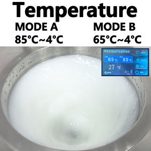 Machine de pasteurisation du lait UHT entièrement automatique en acier inoxydable 3-en-1 avec système de refroidissement de la crème glacée Capacité de 100L/h - Product Image 4