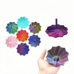 Juguete Sensorial Expandible en Forma de Estrella, Impreso en 3D, con Diseño Octogonal en Espiral de Panal de Abeja y Asa - Product Image 1