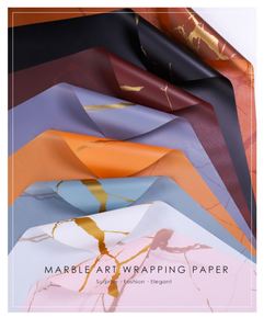 En stock, papier d'emballage pour fleurs en film PVA imperméable 58*58cm pour emballage cadeau - Product Image 5