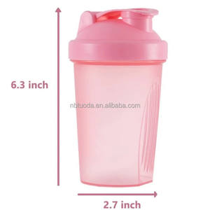 लीक प्रूफ प्लास्टिक प्रोटीन शेक बोतल डिशवॉशर को स्टेनलेस स्टील मिक्सिंग चम्मच और फ्लिप कैप के साथ सुरक्षित - Product Image 2