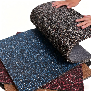 Tapetes de Gimnasio Absorbentes de Impactos, Reductores de Ruido, Antideslizantes, para Entrenamiento en Casa, Levantamiento de Pesas, Yoga, Fitness, Impermeables y Duraderos - Product Image 1