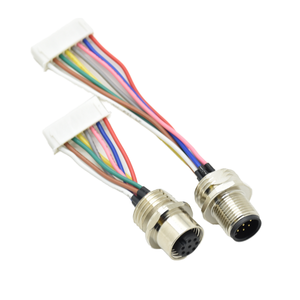 Ph2.0 Bảng điều khiển không thấm nước gắn kết Thông tư M12 nối <span class=keywords><strong>8</strong></span> <span class=keywords><strong>pin</strong></span> nam nữ DIN DIN cho kết nối điện <span class=keywords><strong>8</strong></span> <span class=keywords><strong>pin</strong></span> nam nữ không thấm nước - Product Image 1