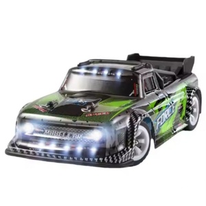 WLtoys 284131 Mini voiture RC électrique haute vitesse Wi-Fi 1/28 4WD 30 km/h tout-terrain avec lumières LED, télécommande 2.4G et câble USB - Product Image 4