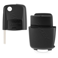 Clé de voiture avec HU66 New Folding Shell Case Fob pour VW Volkswagen Golf Mk6 Tiguan Passat CC SEAT Skoda Octavia