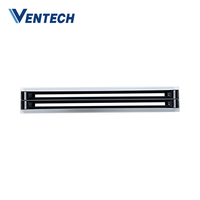 Diffuseur linéaire encastrable Ventech pour climatisation, grille réglable en plastique pour plafond, idéal pour bureaux, hôtels et bâtiments commerciaux