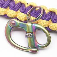 Vente en gros DIY survie bracelet manille vis goupilles paracord D manille réglable en acier inoxydable manille