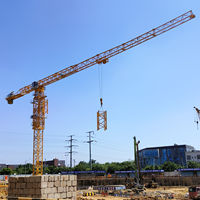 Grúa Torre DAHAN QTZ500-8530 de 25/32 Toneladas, Equipo de Construcción de Techo Plano, Momento de Elevación Nominal de 500t.m, Longitud del Brazo de 30m-85m, Motor