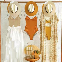Y285 Cintre unisexe pour vêtements, bikini, robe de fille, maillot de bain, en fil métallique, forme de corps