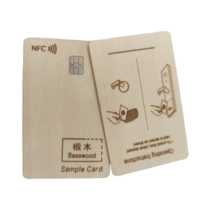 Môi Trường Thân Thiện Với Fsc Bằng Gỗ Rfid Khách Sạn Truy Cập Thẻ Chìa Khóa 125Khz 13.56Mhz Nfc Căn Hộ Bằng Gỗ Thẻ Chip - Product Image 1