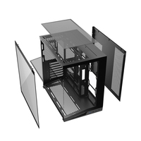 Full Tempered Glass Computer Case Panoramic Gaming PC Chassis Dual Chamber Support 360mm Water Cooling for ATX M-ATX ITX