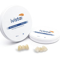 Bloque de Zirconia Blanco Pre-Dyed IVISTA ST-C 1200MPa de Alta Resistencia y 43% de Translucidez para Puentes y Coronas