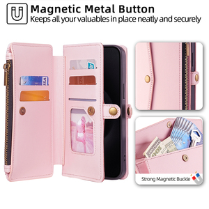Nuova Custodia a Portafoglio in Pelle con Cerniera e Laccetto per <span class=keywords><strong>Samsung</strong></span> <span class=keywords><strong>Galaxy</strong></span> S26 25 Ultra S10 <span class=keywords><strong>Lite</strong></span> S24 S23 - Accessori di Tendenza - Product Image 2