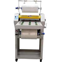 SMFM390A Machine à plastifier manuelle à chauffage d'huile numérique double face 2024 Offre Spéciale pour papiers avec fonction d'enroulement automatique