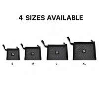 Sac de rangement portable pour cosmétiques avec logo personnalisable, style tendance, fermeture éclair en nylon, filet en maille, sac à maquillage