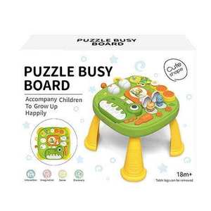 Escritorio <span class=keywords><strong>de</strong></span> actividades para bebés y niños pequeños, mesa <span class=keywords><strong>de</strong></span> juegos multiusos con piano Musical <span class=keywords><strong>de</strong></span> dinosaurio eléctrico, tablero ocupado educativo para niños - Product Image 2