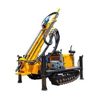 Foreuse hydraulique sur chenilles pour puits d'eau de 500 m pour forage de puits agricoles