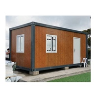 Maison conteneur préfabriquée détachable de 20 pieds, kit de maisonnette, cabane de jardin