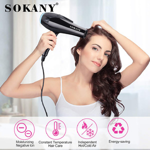Sokany-<span class=keywords><strong>secador</strong></span> <span class=keywords><strong>de</strong></span> <span class=keywords><strong>pelo</strong></span> <span class=keywords><strong>de</strong></span> alta calidad, <span class=keywords><strong>2600W</strong></span>, dos velocidades, <span class=keywords><strong>de</strong></span> alta potencia - Product Image 2