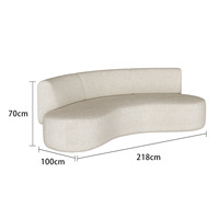 Canapé simple et décontracté en flanelle éponge, style rétro, luxe léger, pour appartement, chambre à coucher, dressing, pour hôtel