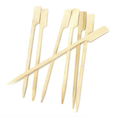Brochettes jetables en bambou naturel, écologiques, pour barbecue, personnalisables en différentes tailles, pour fruits, desserts et fêtes