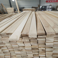Tablero de madera para muebles de álamo/pawlonia, tiras de chaflán, madera triangular