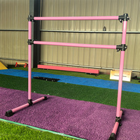 Barre de ballet autoportante réglable en hauteur et barre de danse mobile de style familial