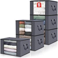 Sacs de rangement pliables écologiques 2024 pour vêtements et couvertures, conteneurs cubiques de 20-35L pour organiser les vêtements dans la chambre et le placard