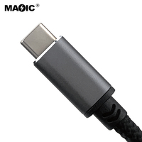 Kabel USB C Ke USB 3.0, Jalinan Lengan Tinggi USB C OTG untuk Laptop Ponsel dan Tablet