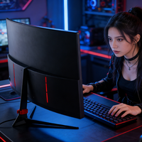 Moniteur de jeu personnalisé haute résolution 2K OEM 27 pouces avec écran incurvé 180 Hz