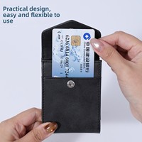 Dompet Koin Pabrik BSCI Motif Kulit Kuda Gila Dompet Pria Tempat Kartu Dompet Koin Multifungsi Lapisan Poliester Penggunaan Unisex