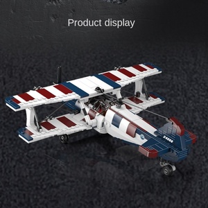Modèle de jouet en blocs de construction en ABS de haute qualité, mini avion de la mer du Sud de la Chine, idéal pour les cadeaux d'enfants, ornements, vente en gros OEM - Product Image 3