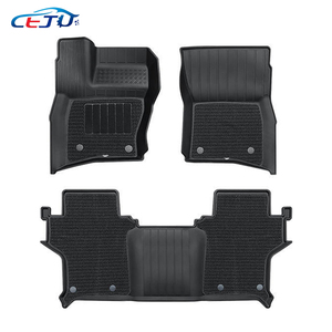 Accessoires intérieurs de <span class=keywords><strong>voiture</strong></span>, tapis de sol de <span class=keywords><strong>voiture</strong></span> en ABS <span class=keywords><strong>noir</strong></span>, tapis de coffre, couvre-tapis pour Land Rover Defender 90 - Product Image 2