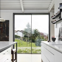 Porte coulissante standard australienne à double vitrage à rupture thermique Fabricant de portes coulissantes à cadre en aluminium