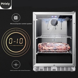 Petit <span class=keywords><strong>armoire</strong></span> de maturation pour viande de bœuf domestique, 1 porte, garantie 1 an, préservation des poissons de mer profonds, affichage vertical pour viande de qualité supérieure et steaks, séchage - Product Image 2
