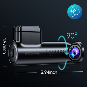 Azdome M330 Xe DVR 1296P Dash Cam Thông Minh Điều Khiển Bằng Giọng Nói Wifi Ứng Dụng Miễn Phí G Cảm Biến Khẩn Cấp Ghi Âm Bãi Đậu Xe Màn Hình Vòng Lặp Ghi Âm - Product Image 2