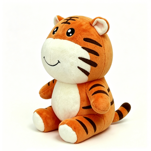 Peluche de tigre personalizado, adorable peluche de tigre sentado, peluche de tigre suave, peluche de tigre de dibujos animados, tigre para decoración de dormitorio - Product Image 1