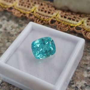 DS <b>Gems</b> Lab Grown 14x12mm Cushion Cut Paraiba <b>Stone</b> - Product Image 5