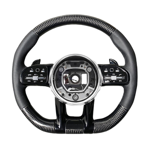 Adecuado para <span class=keywords><strong>mercedes</strong></span>-<span class=keywords><strong>benz</strong></span> a B <span class=keywords><strong>C</strong></span> E CLASS GLS 809 <span class=keywords><strong>AMG</strong></span> E300 C300 GLC <span class=keywords><strong>43</strong></span> 63S W204 W212 X176 volante de coche de fibra de carbono - Product Image 1