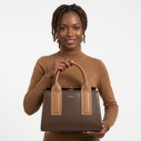 Tas Tangan Wanita Kulit PU Logo Kustom, Tas Selempang Ritsleting Desainer Elegan, Untuk Aktivitas Sehari-hari dan Kantor, Pabrik Guangzhou
